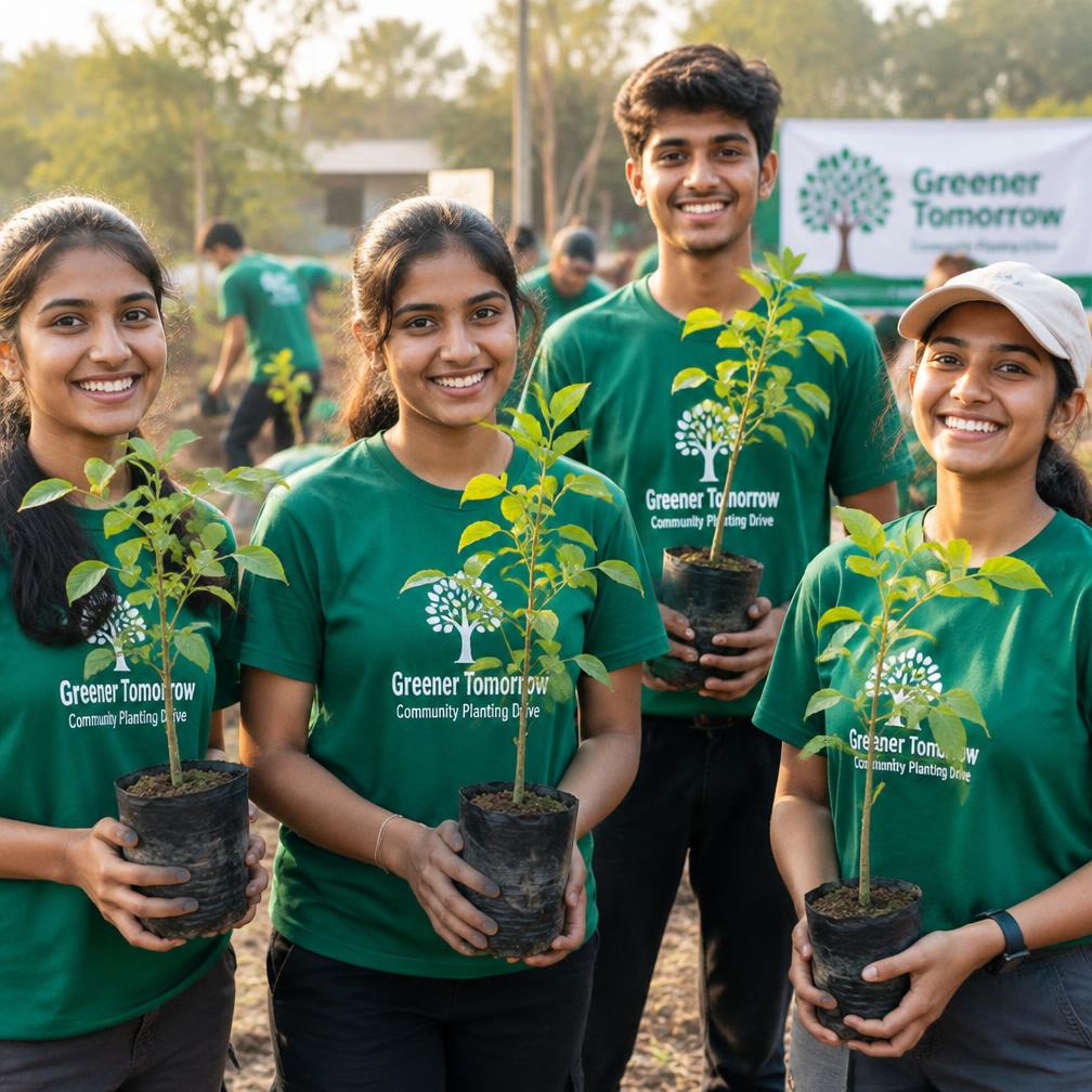 Greener Tomorrow Society planting trees in Faisalabad