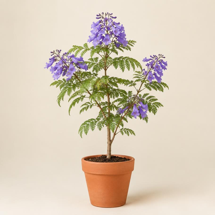 Jacaranda sapling in a nursery pot